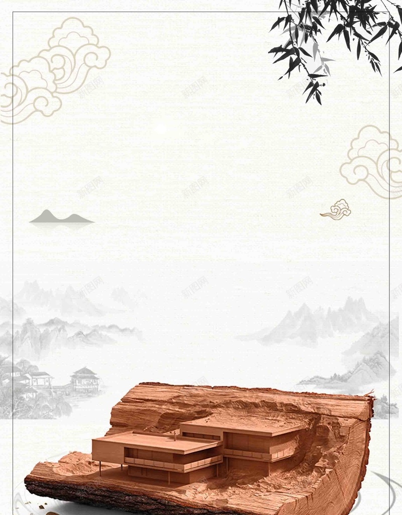 中国风木雕文化宣传jpg设计背景_新图网 https://ixintu.com 原木装修 实木家具 实木橱柜 家具 家具定制 木业公司 木业画册 木匠 木纹木板 木门 木雕 花梨木