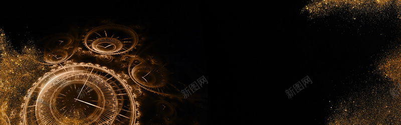 创业科技黑金电商bannerpsd设计背景_新图网 https://ixintu.com 2018 banner 创业 时间 淘宝 炫酷 电商 科技 秒针 纹理 质感 金粉 黑色 黑金