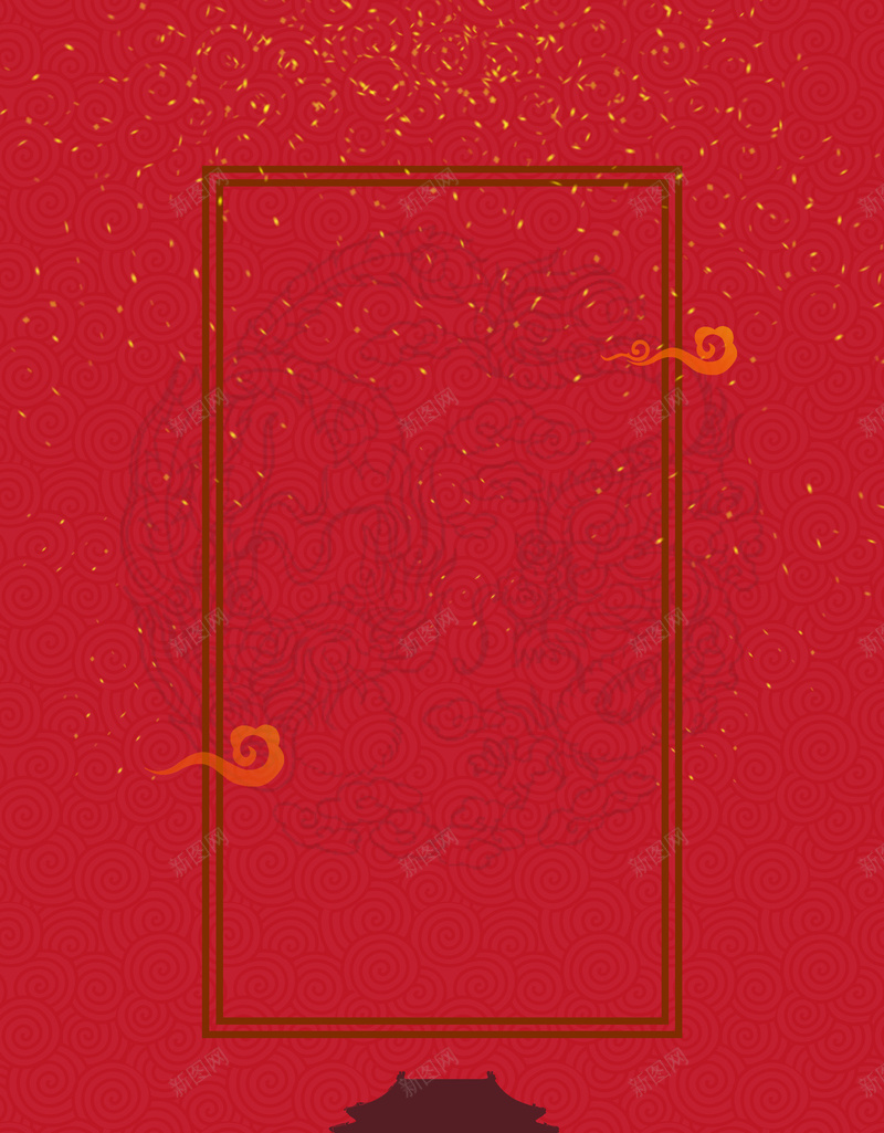 红色古典中国海报背景psd设计背景_新图网 https://ixintu.com 中国风 古典 喜庆 红色 背景