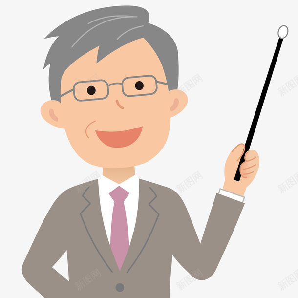 卡通版的男老师png免抠素材_新图网 https://ixintu.com 卡通人物 卡通手绘 眼镜 老师 装饰图 西装