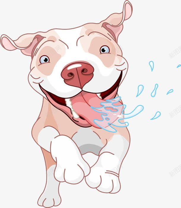 一只爱吃的狗png免抠素材_新图网 https://ixintu.com 动物 卡通手绘 可爱 嘴馋 流口水 爱吃 眼馋 贪吃 贪吃表情
