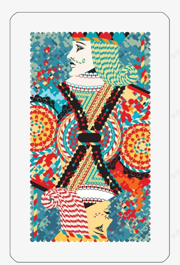 创意彩色马赛克图案扑克牌背面png免抠素材_新图网 https://ixintu.com 创意 彩色 扑克牌 扑克牌背面 扑克背面 马赛克
