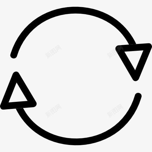 箭头在圆图标png_新图网 https://ixintu.com 圆圈 循环 旋转 社会媒体 社会服务 箭头