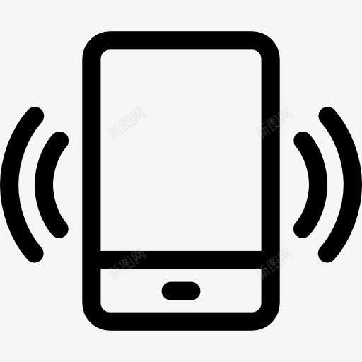 振动符号图标png_新图网 https://ixintu.com 手机 技术 振动 智能手机 标志 电话 符号