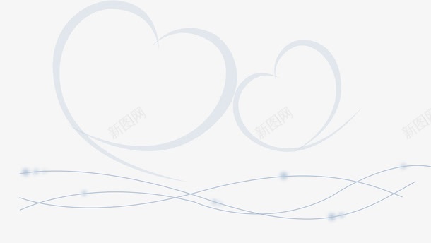 爱心边框png免抠素材_新图网 https://ixintu.com AI 卡通 圆点 心形 手绘 爱心 线条 边框