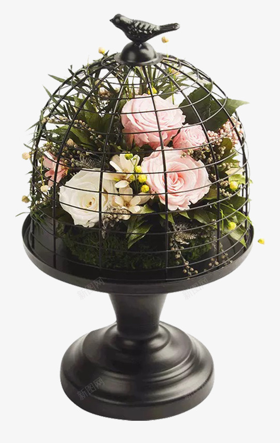 产品实物餐桌花鸟笼子摆件png免抠素材_新图网 https://ixintu.com 产品实物 古典家居 工艺品 笼子 花鸟 餐桌摆件