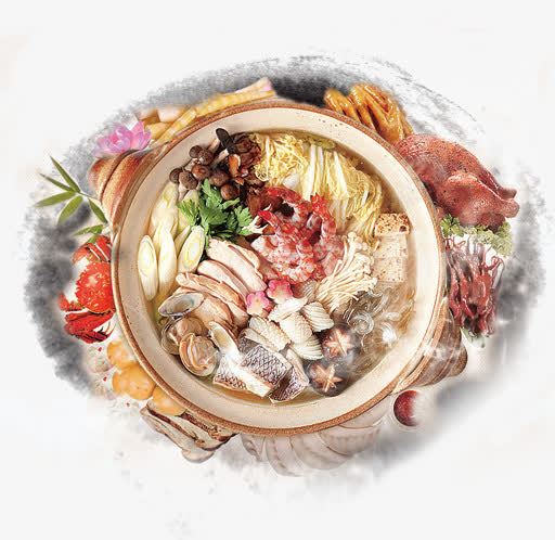 火锅png免抠素材_新图网 https://ixintu.com 佛跳墙 清汤火锅 美食