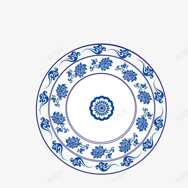 青花文化墙云南png免抠素材_新图网 https://ixintu.com 云南 云纹 古典纹样 文化墙 蓝色 青花