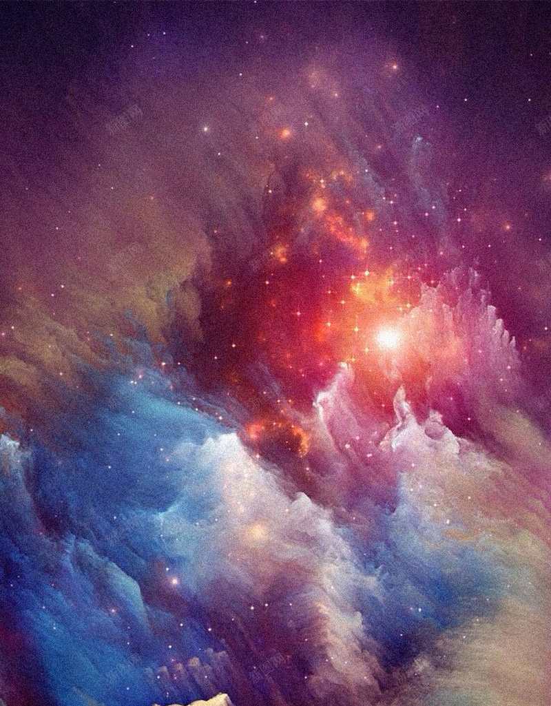彩色星空H5背景jpg设计背景_新图网 https://ixintu.com H5 H5背景 h5 大气 彩色 星云 星海 星空 星际 神秘