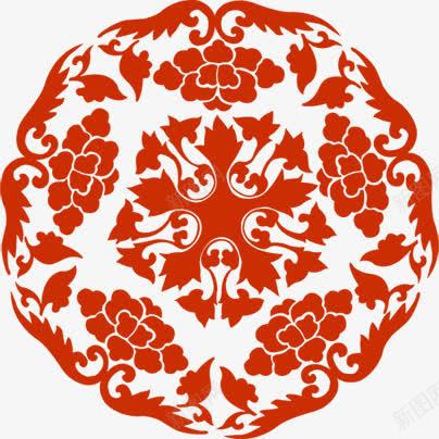 红色剪纸贴花年糕包装png免抠素材_新图网 https://ixintu.com 剪纸 包装 年糕 红色 贴花