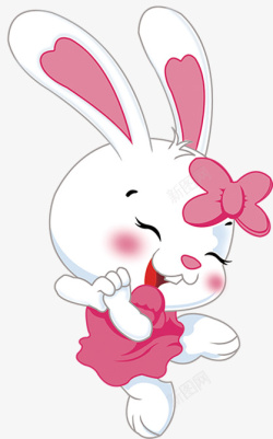 兔子元素卡通可爱小动物装饰动物头像高清图片