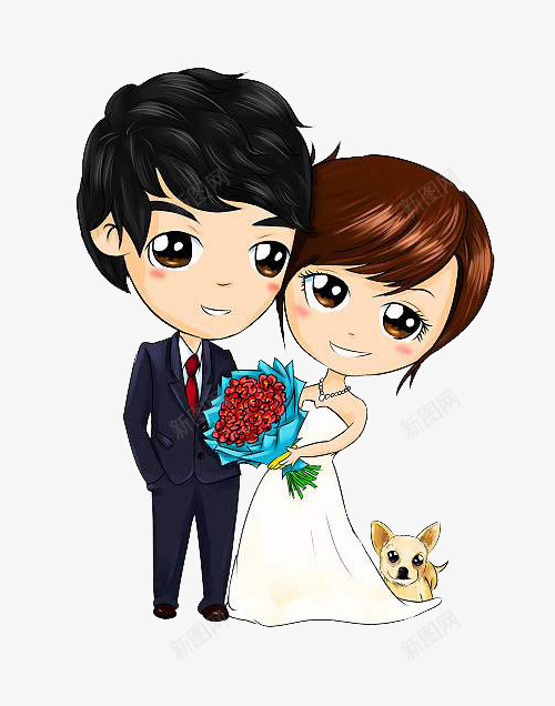 可爱卡通温馨风格身穿白纱西装婚png免抠素材_新图网 https://ixintu.com 卡通 可爱 可爱卡通温馨风格身穿白纱西装婚纱照免费下载 婚礼白纱 婚纱照 温馨风格 西装 身穿白纱