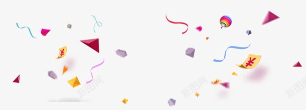 电商几何背景png免抠素材_新图网 https://ixintu.com 几何背景 手绘背景 电商背景