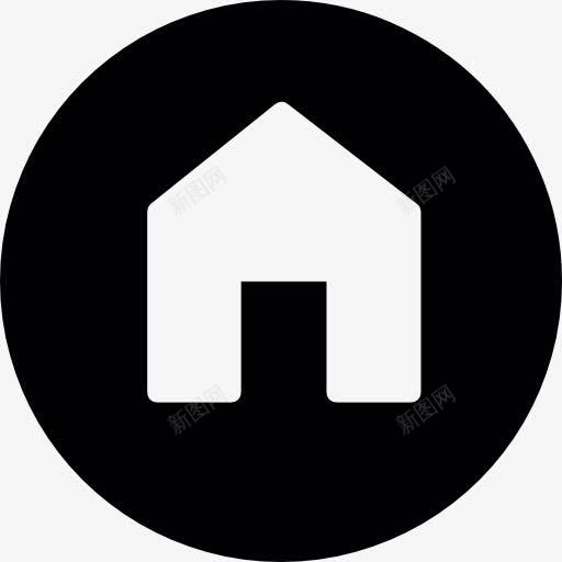 主页按钮图标png_新图网 https://ixintu.com 家居 建筑 房子 网站 网页 通用接口