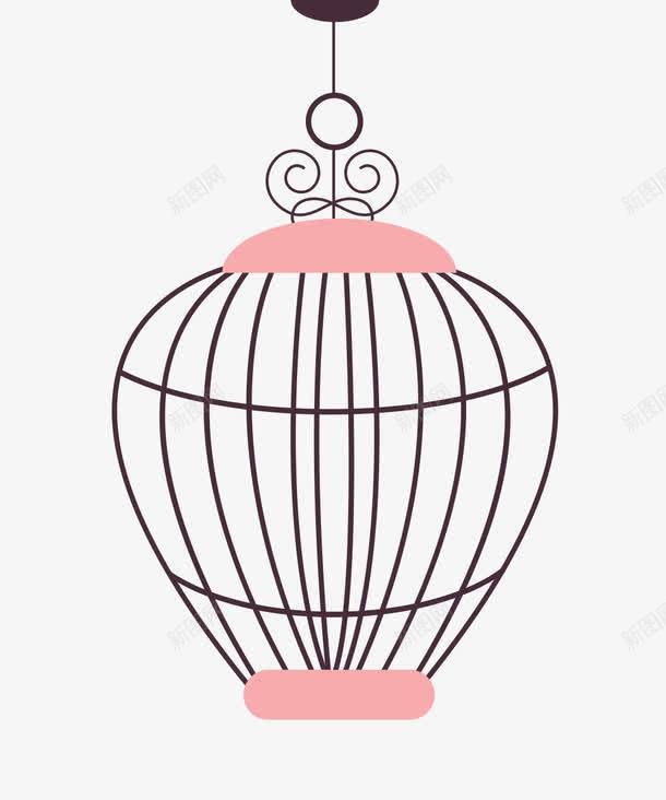 鸟笼png免抠素材_新图网 https://ixintu.com 卡通 卡通素材 婚礼装饰 婚礼装饰素材 鸟笼