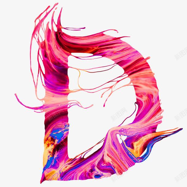 泼墨水彩英文字母Dpng免抠素材_新图网 https://ixintu.com 创意 彩绘字母D 水彩 泼墨 简图 英文字母 颜料