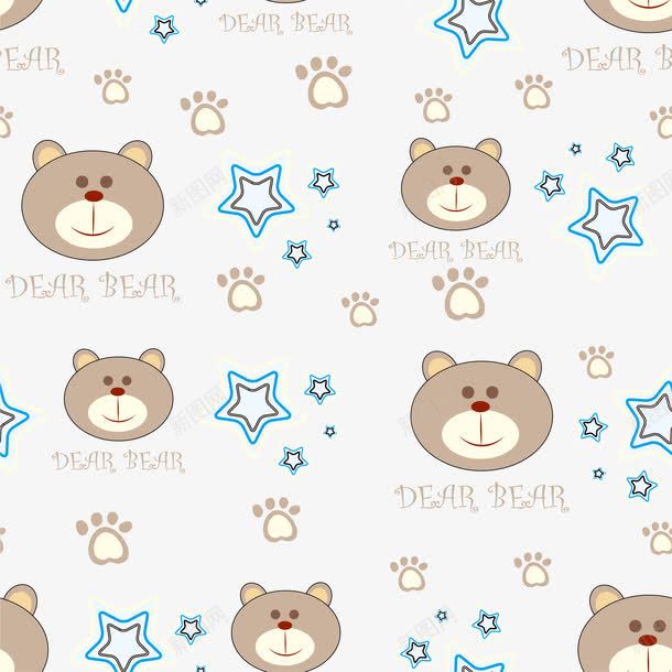 可爱小熊背景png免抠素材_新图网 https://ixintu.com 创意 卡通 小熊 彩色的 手绘图 漫画 简单 背景