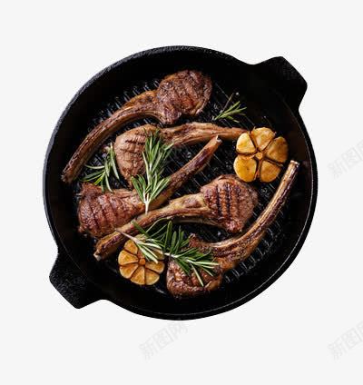 烧烤羊排png免抠素材_新图网 https://ixintu.com 加工 美食 食物