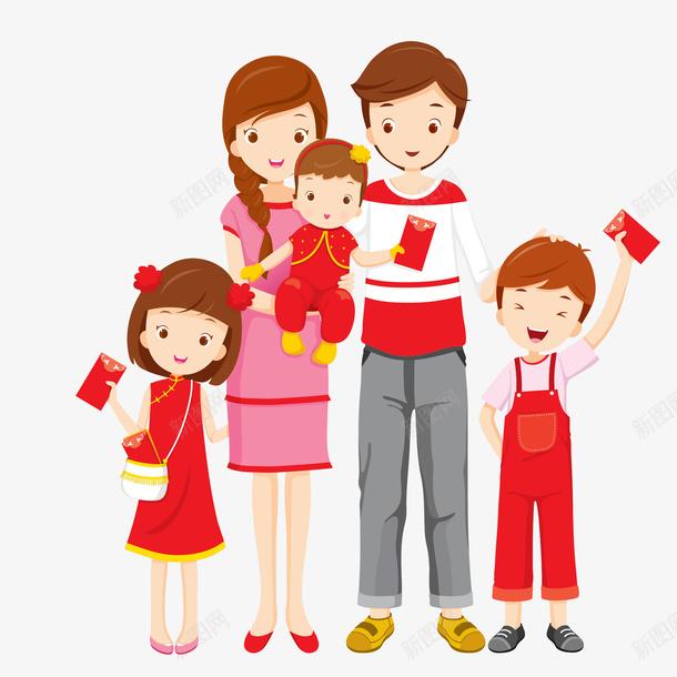 手绘拜年全家福矢量图eps免抠素材_新图网 https://ixintu.com png免抠图 儿孙满堂 全家福 全家福照片 卡通 卡通family 喜庆 小孩子 手绘 拜年 新春 温馨全家福 矢量图 红包