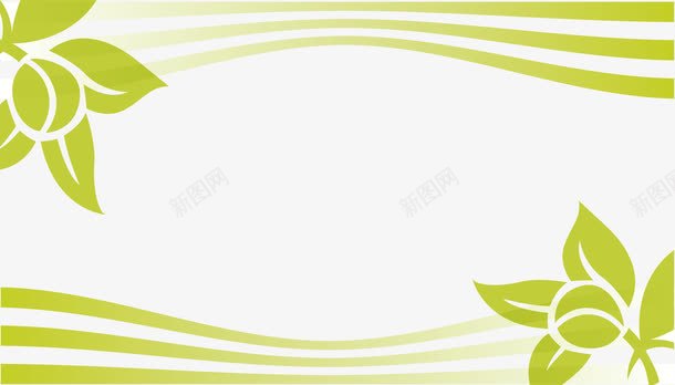 清新绿色花纹底纹矢量图eps免抠素材_新图网 https://ixintu.com 动感波纹 卡片设计矢量素材 名片设计矢量素材 平面设计矢量素材 植物 波浪 海报背景素材 清新 绿叶 绿色 矢量图