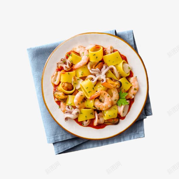 海鲜面条png免抠素材_新图网 https://ixintu.com 桌布 海鲜 美食 面条 食物