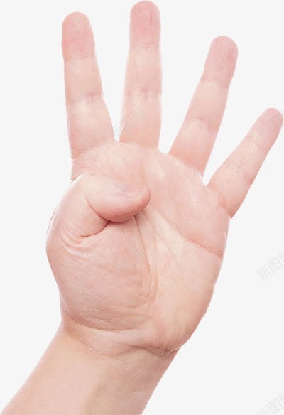 数字4手势png免抠素材_新图网 https://ixintu.com 动作 姿势 手势 数字 肢体