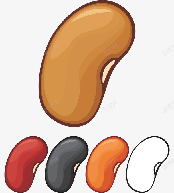 墨西哥豆类卡通插画png免抠素材_新图网 https://ixintu.com 墨西哥豆类卡通插画 扁豆 素食主义 纤维 营养 蔬菜 蛋白质 谷物 豌豆