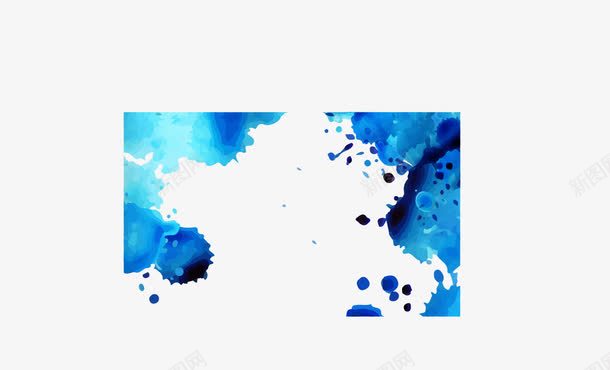 时尚墨迹名片底纹矢量图ai免抠素材_新图网 https://ixintu.com 名片 墨迹 底纹 时尚 矢量图