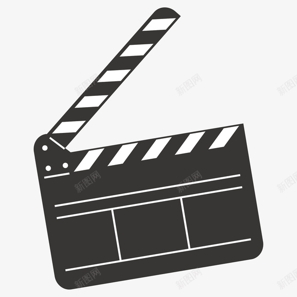 扁平电影打板器矢量图图标eps_新图网 https://ixintu.com 图标 完字 工具 影视 扁平 打板器 电影 矢量图 线条 装饰