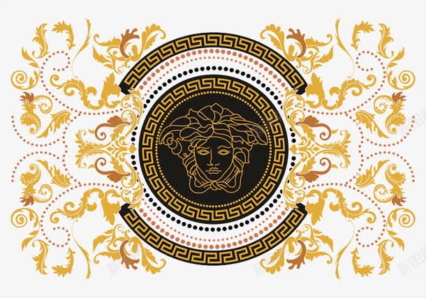 黑金色花纹png免抠素材_新图网 https://ixintu.com 免费PNG 复古花纹 欧美风花纹 花纹 贴图 金色 黑色 黑金花纹