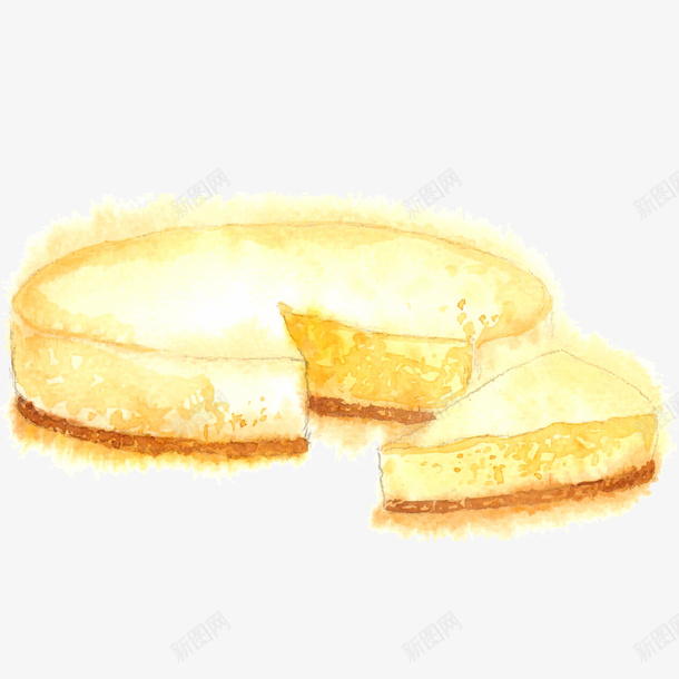 卡通芝士蛋糕食物矢量图ai免抠素材_新图网 https://ixintu.com 卡通 彩绘 手绘 美食 芝士蛋糕 食物设计 矢量图