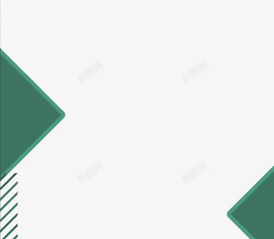 绿色几何边框png免抠素材_新图网 https://ixintu.com 几何 几何边框PNG矢量图 几何边框免扣PNG图 卡通 矢量几何边框 纸飞机 绿色 落叶 边框