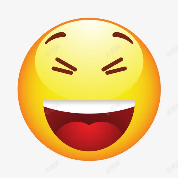 欢快表情卡通头像png免抠素材_新图网 https://ixintu.com 像素笑脸 卡通头像 可爱头像 欢快表情卡通头像 笑脸