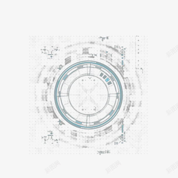 科技光效元素创意png免抠素材_新图网 https://ixintu.com 光圈 光效 动感 特效 科技光效 简约大气 蓝光