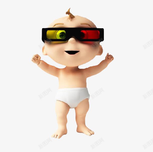 卡通小人图标png_新图网 https://ixintu.com 3d素材 baby 人物图标 卡通小人 婴儿 小孩子 手绘3D图片 纸尿裤素材