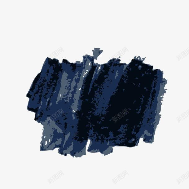 蓝色渐变笔触png免抠素材_新图网 https://ixintu.com 渐变 画笔 画笔笔触 笔刷 蓝色 黑色