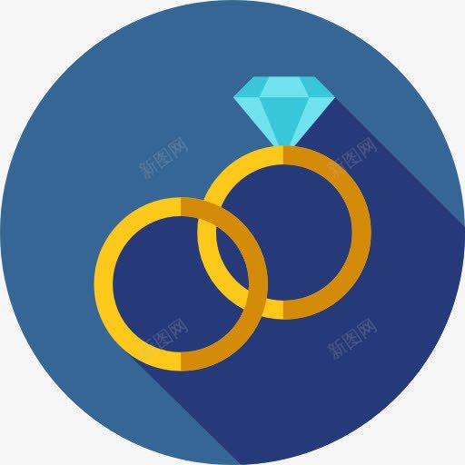 结婚戒指图标png_新图网 https://ixintu.com 婚礼 戒指 时装 爱情和浪漫 爱没有距离 珠宝首饰 结婚 结婚戒指 订婚