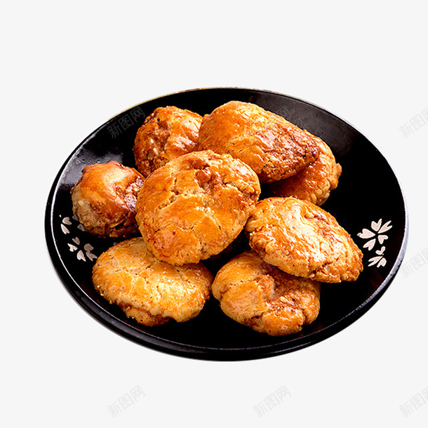 一碟精致的鸡仔饼png免抠素材_新图网 https://ixintu.com 小吃设计 广东小吃 广东点心 广东美食 点心图 点心设计 美食设计 食物设计 鸡仔饼