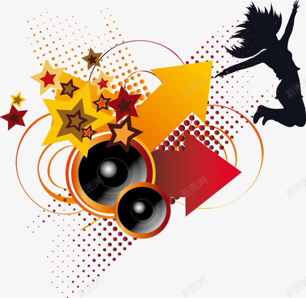 动感音乐节装饰png免抠素材_新图网 https://ixintu.com ktv 娱乐 装饰图案 音乐节