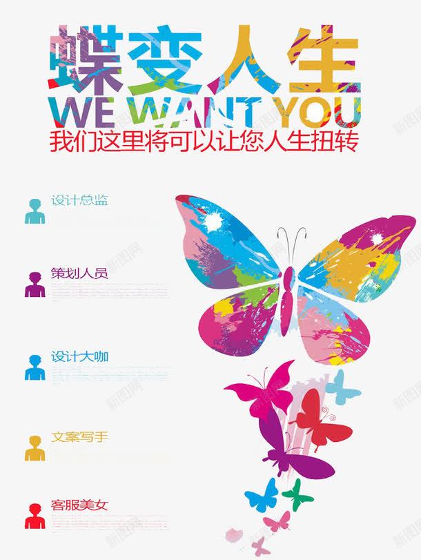 蜕变人生png免抠素材_新图网 https://ixintu.com 企业 创意招聘 招募 招聘 招聘单位 招聘启示 招聘字体 招聘文案 招聘素材 招聘艺术字 纳新 蜕变