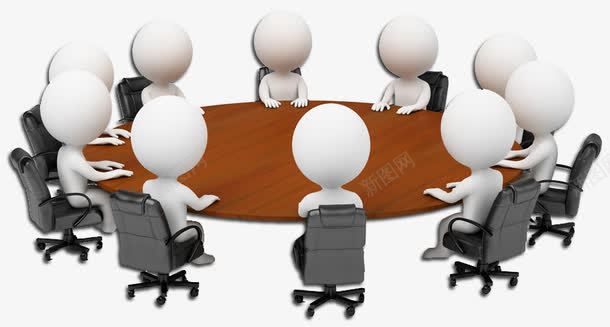 开会的小人png免抠素材_新图网 https://ixintu.com 3d 会议室 小人 开会 立体