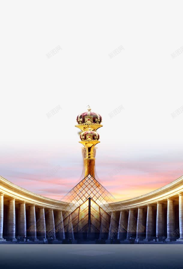 欧式建筑psd免抠素材_新图网 https://ixintu.com 房产建筑房产广告销售海报背景