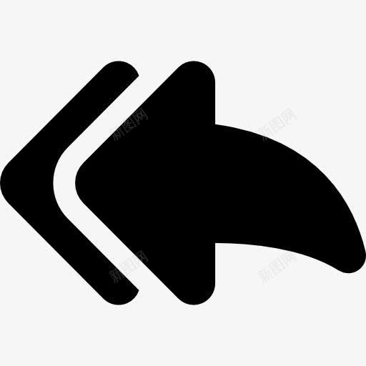 背箭图标png_新图网 https://ixintu.com 取消 回来之前 左箭头 箭 返回