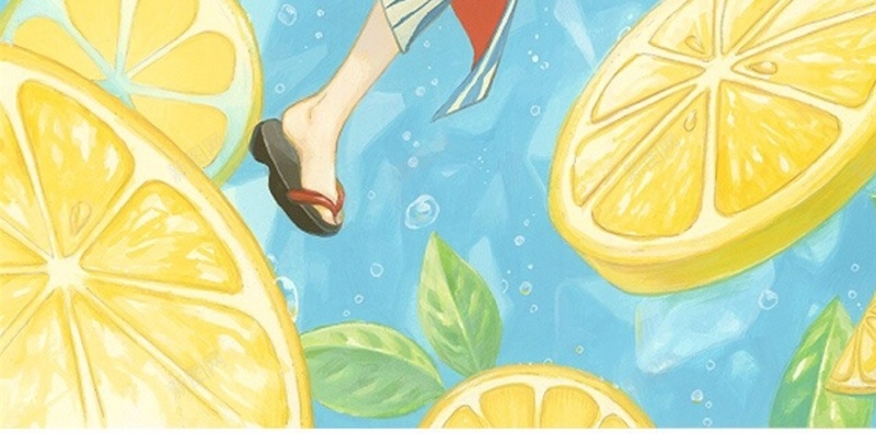 卡通女孩柠檬H5背景jpg设计背景_新图网 https://ixintu.com H5 h5 动漫 卡通 女孩 彩色 手绘 柠檬 童趣