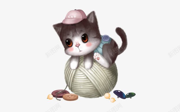 卡通顽皮小猫爬毛线png免抠素材_新图网 https://ixintu.com 卡通 卡通小猫 家居生活 彩色毛球 扣子 捆绑的毛线 摄影 毛球 毛线 毛线球 滚线球 玩耍 生活 生活百科 白色 线 线团 线球 编织线 道具 针织线