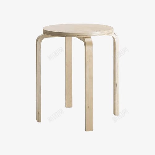 小圆板凳png免抠素材_新图网 https://ixintu.com 产品实物 家具 家居用品 木制 板凳