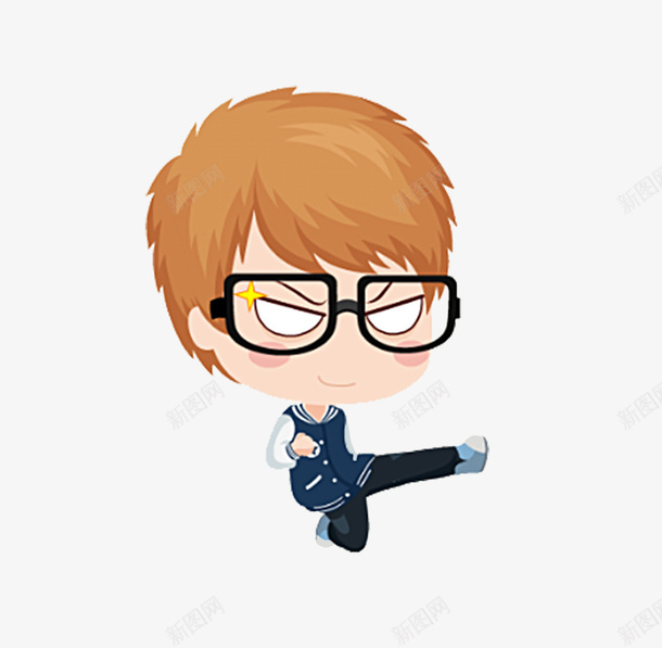 手绘儿童png免抠素材_新图网 https://ixintu.com 动漫 学生 孩子 小孩 调皮