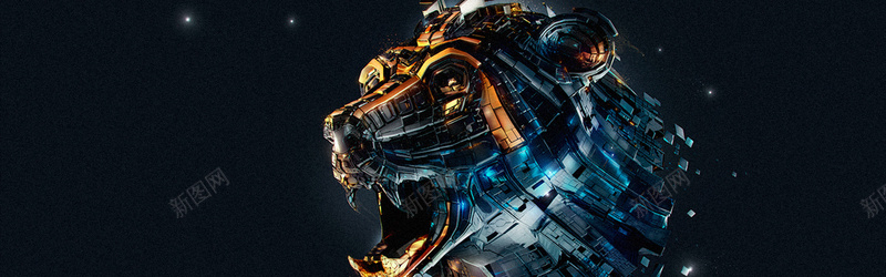 炫酷猎豹背景jpg设计背景_新图网 https://ixintu.com 全屏banner背景 头部 彩色 横幅背景 海报banner 炫彩 炫酷 猎豹
