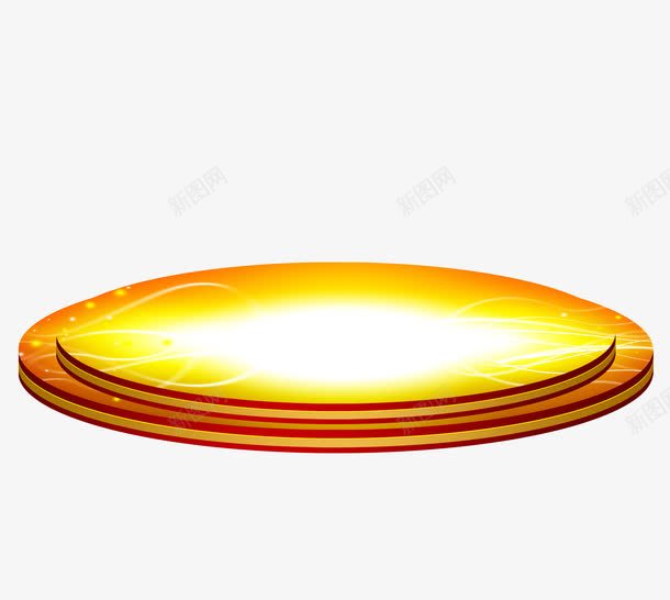金色闪亮舞台png免抠素材_新图网 https://ixintu.com 中心 展台 登台 舞台 金色 闪亮