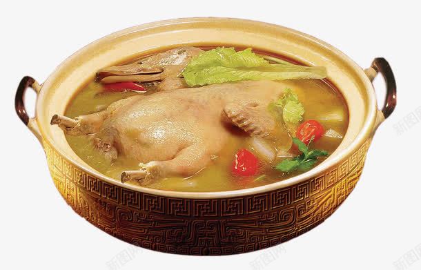 一锅鸭肉png免抠素材_新图网 https://ixintu.com 矢量装饰 老鸭汤 装饰 食物 鸭肉